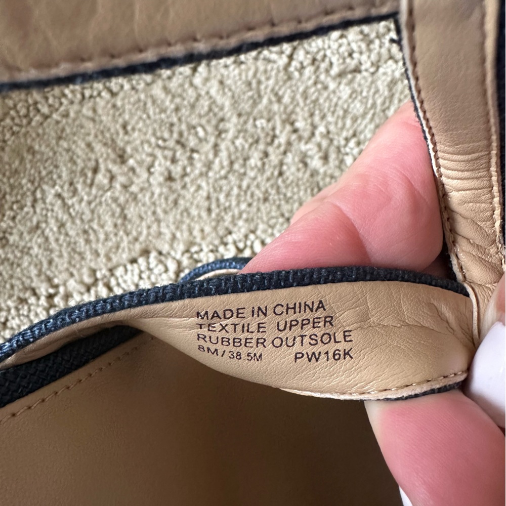 Michael Michael Kors Berkeley Blue Canvas Front Zip Espadrille Wedge Sandals 8M - Picture 16 of 16